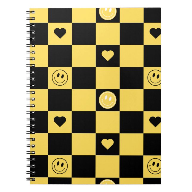 Carnet Smile black and yellow (Devant)