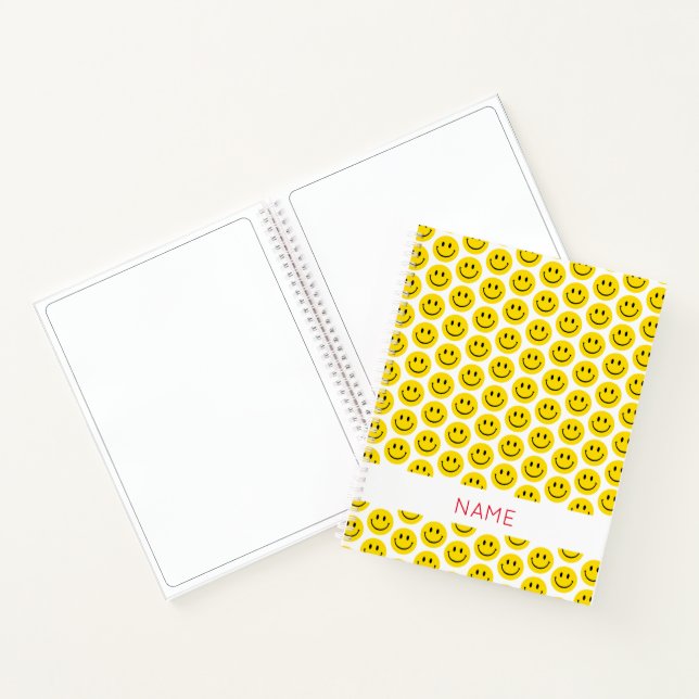 Carnet Smile Face Motif Nom Artist Sketchbook Fun (Intérieur)