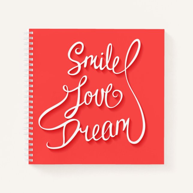 Carnet Smile Love Dream (Devant)