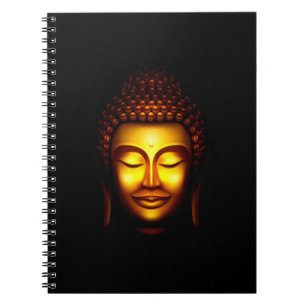 Carnet Smiling Lord Buddha Gold and Black