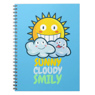 Carnet Smily nuageuse personnalisable