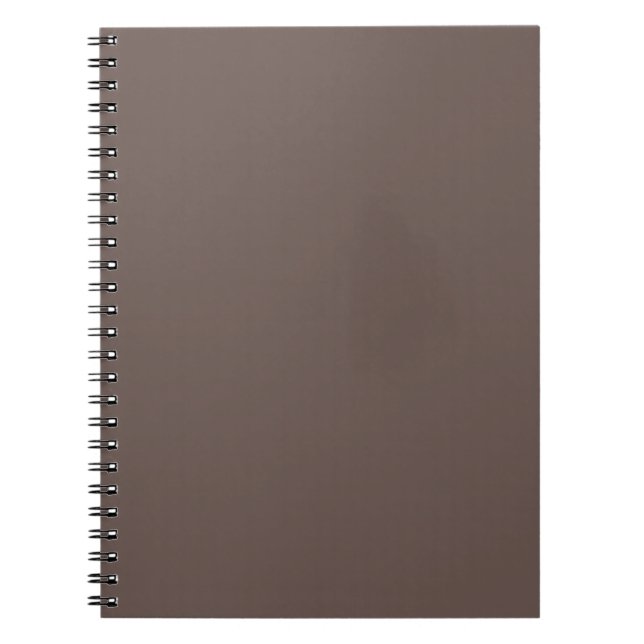 Carnet Smokey Coffee Quartz Neutre Brown Couleur solide (Devant)