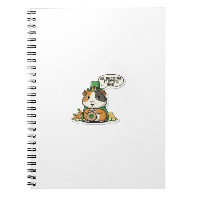 Carnet Snack Thief Guinea Pig St.Patrick's Day (Devant)