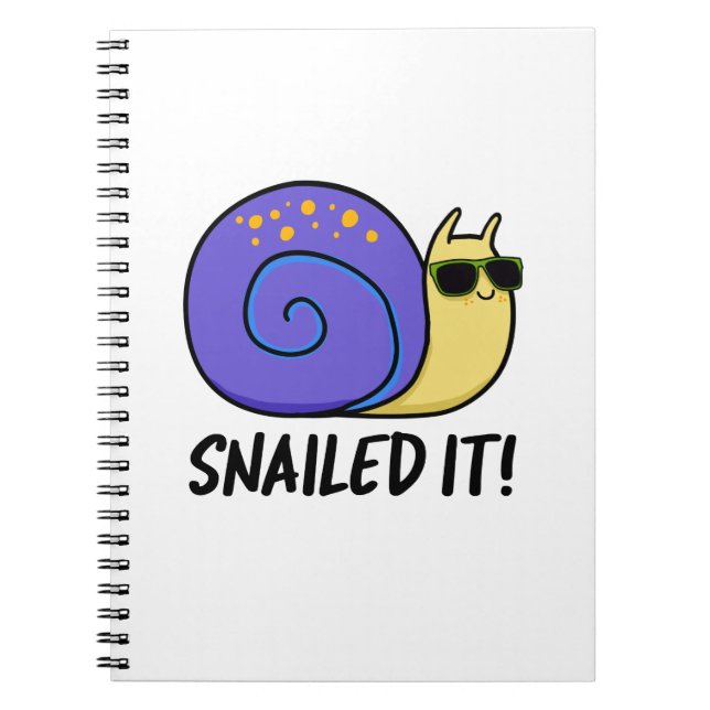 Carnet Snail It Funky Snail Pun (Devant)