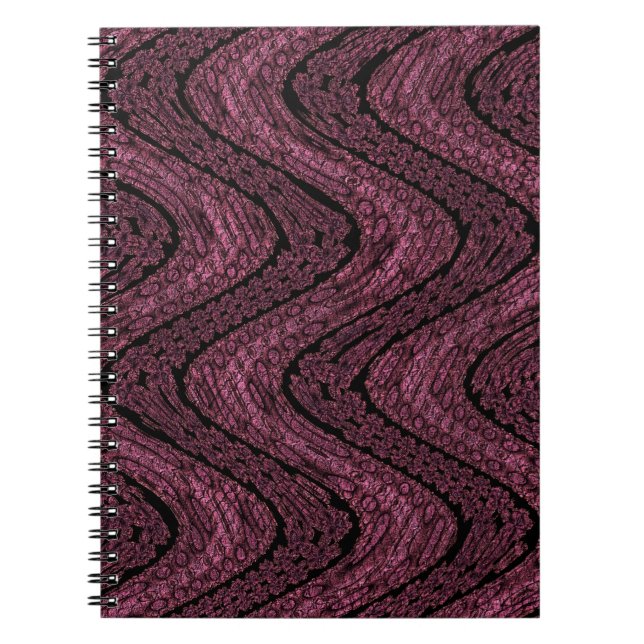 Carnet Snakeskin rose (Devant)