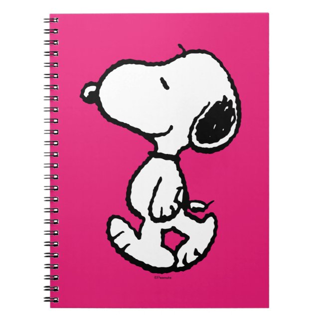 Carnet Snoopy Black & Magenta Pattern (Devant)