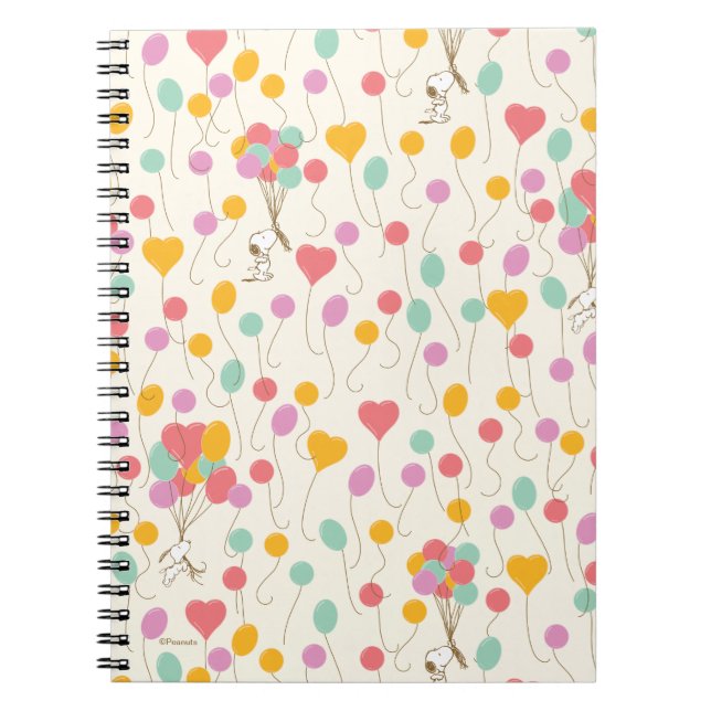 Carnet Snoopy Bunches of Balloons Motif (Devant)