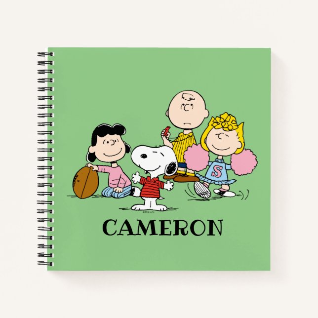 Carnet Snoopy et Gang Play Football (Devant)