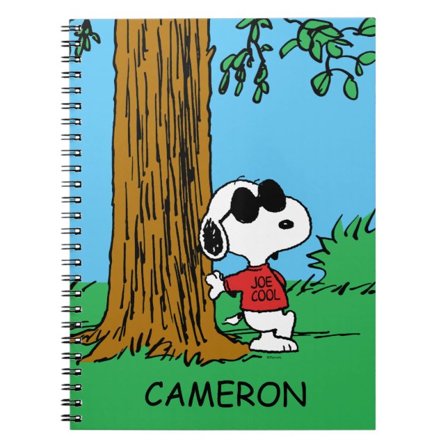 Carnet Snoopy "Joe Cool" debout (Devant)