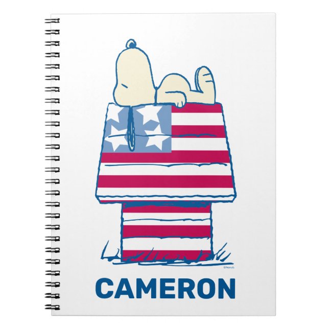 Carnet Snoopy sur 4 juillet Dog House (Devant)