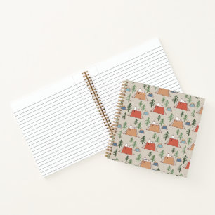 Carnet Snoopy & Woodstock Go Camping Motif