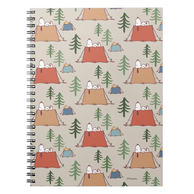 Carnet Snoopy & Woodstock Go Camping Motif (Devant)