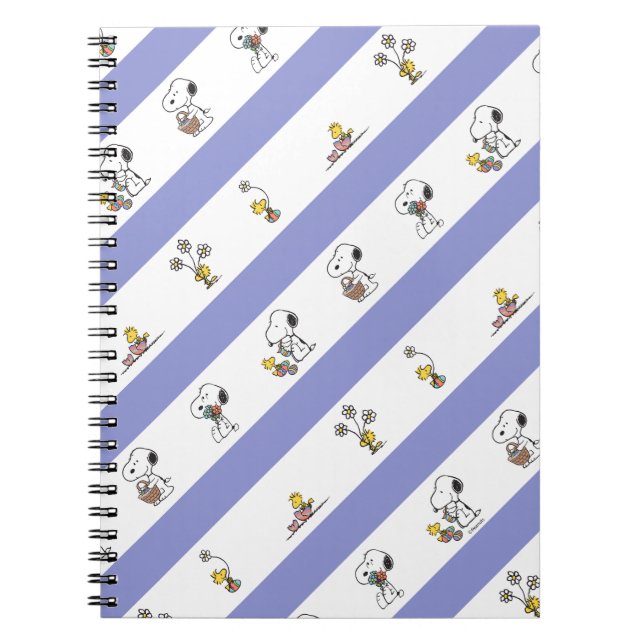 Carnet Snoopy & Woodstock Motif de Pâques (Devant)