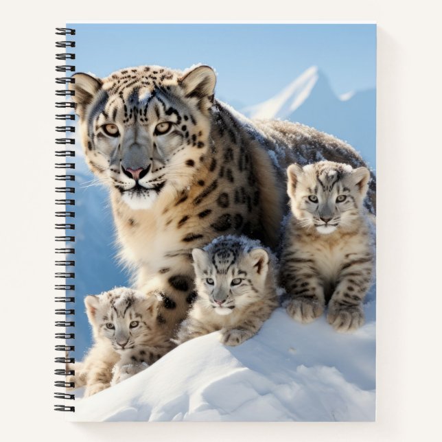 Carnet Snow Leopard Animal Wild Beauté Liberté Wilderness (Devant)