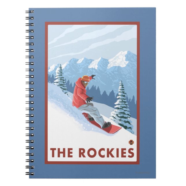 Carnet Snowboarder - Les Rocheuses (Devant)