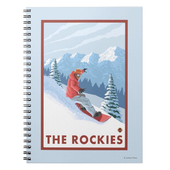 Carnet Snowboarder - Les Rocheuses (Devant)