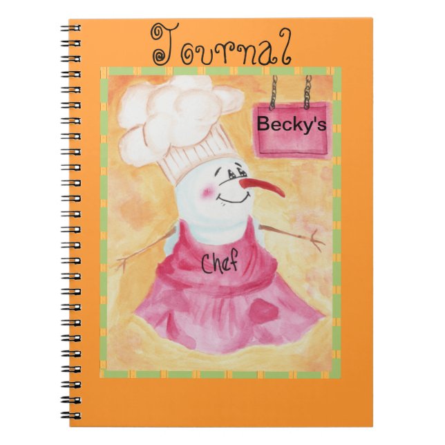 Carnet Snowman Chef dans le magazine Casquette Apron & Ch (Devant)