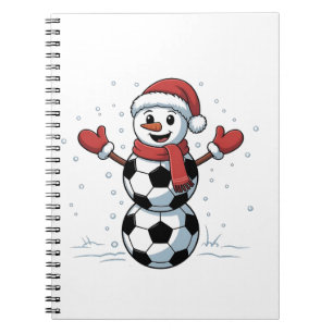 Carnet Snowman Soccer Noël Père Noël Baseball Sport