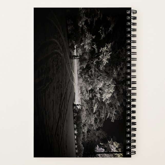 Carnet Snowy Forest at Night (Verso)