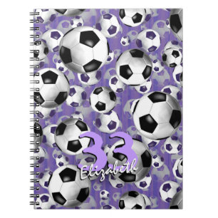 Carnet Soccer Ballz ! les filles soccer violet personnali