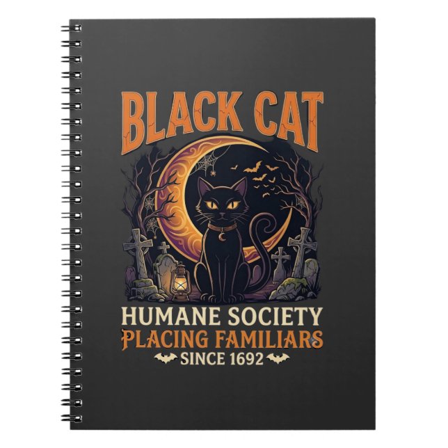 Carnet Société humanitaire du chat noir Halloween Croissa (Devant)