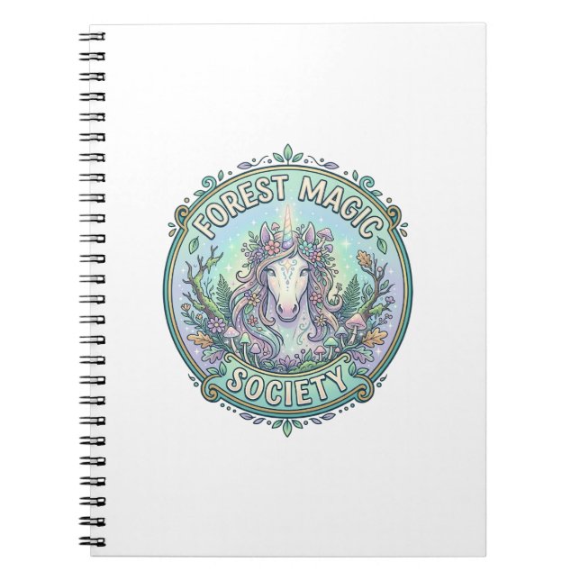 Carnet Société Magique de Graphisme de la Forêt de Licorn (Devant)