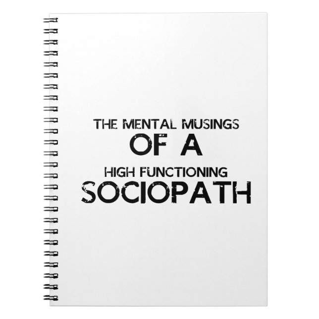 Carnet Sociopath mental de rêveries (Devant)