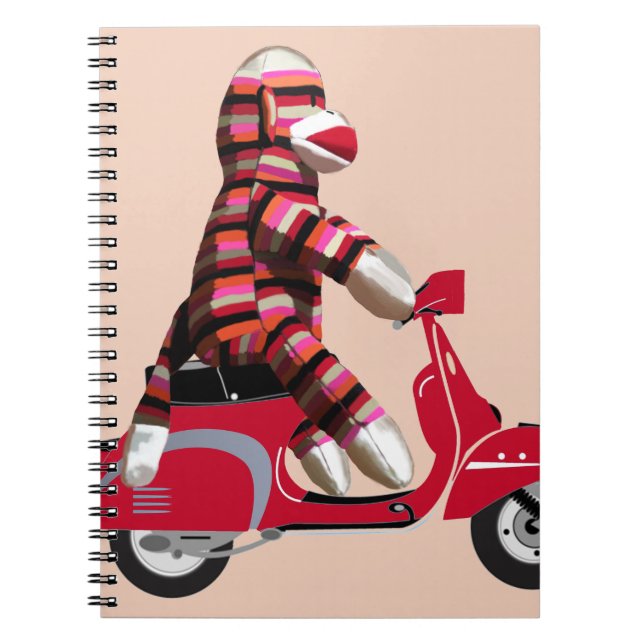 Carnet Sock Monkey sur Red Moped (Devant)