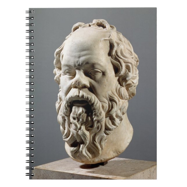 Carnet Socrates, tête de marbre, copie d'un bronze de (Devant)