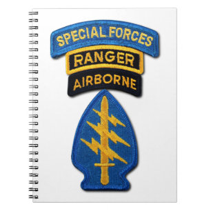 Carnet SOF SFG SOC des bérets verts SF de groupe de