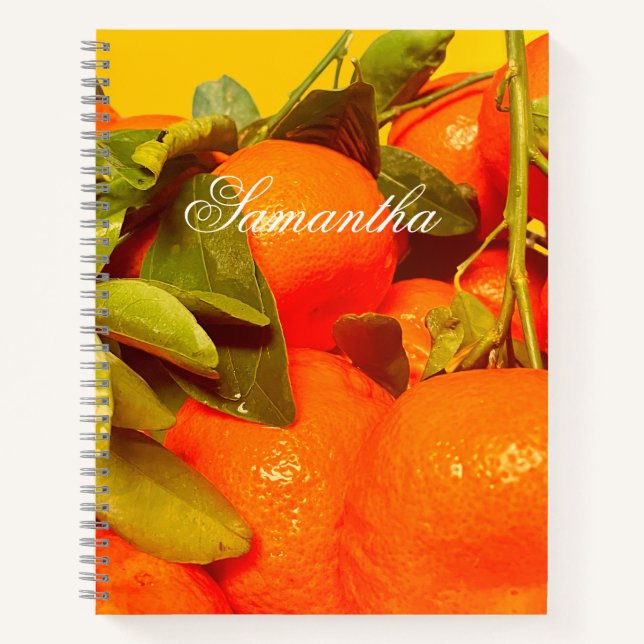 Carnet Soft Orange Fruit Aesthétique (Devant)