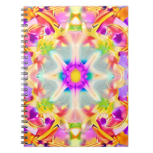 Carnet Soft Spring Pastels Tie Dye Motif