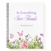 carnet Softcover "In Everything Give Thanks"