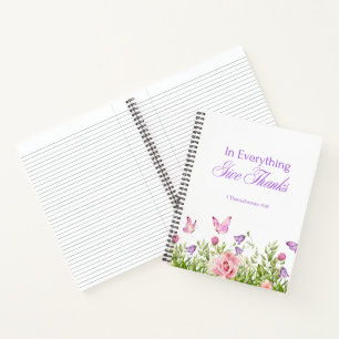 carnet Softcover "In Everything Give Thanks"