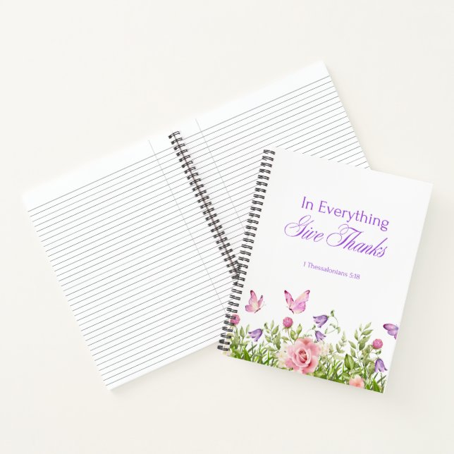 carnet Softcover "In Everything Give Thanks" (Intérieur)