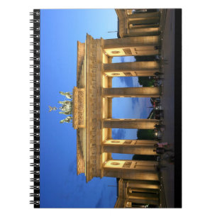 Carnet soirée de la porte de brandenburg