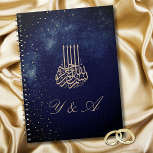 Carnet Soirée Sky Astral Gold Stars Mariage bleu