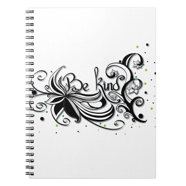 Carnet SOIS GENTIL ! Citation calligraphie inspirante (Devant)