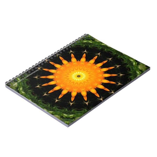 Carnet solaire orange (Côté gauche)