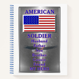 Carnet Soldat américain patriotique