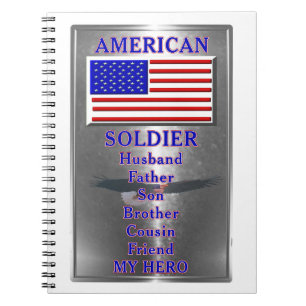 Carnet Soldat américain patriotique