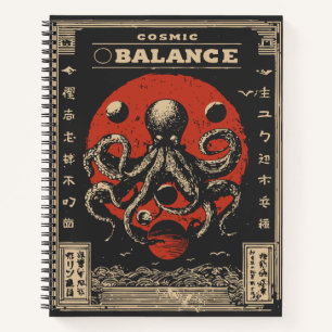 Carnet Solde de Octopus Ukiyo-e L'art de l'harmonie cos