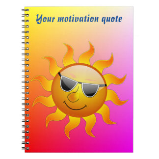 Carnet Soleil et motivation pour la journée