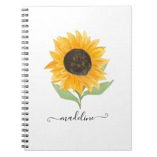 Carnet Soleil Minimal Rustique Écriture Personnalisée de