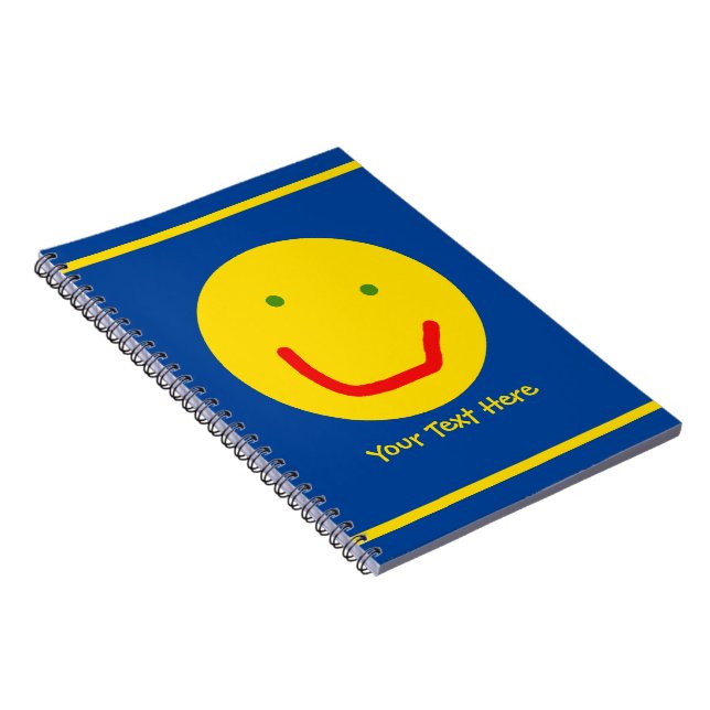 Carnet Soleil souriant, visage joyeux (Côté Droit)