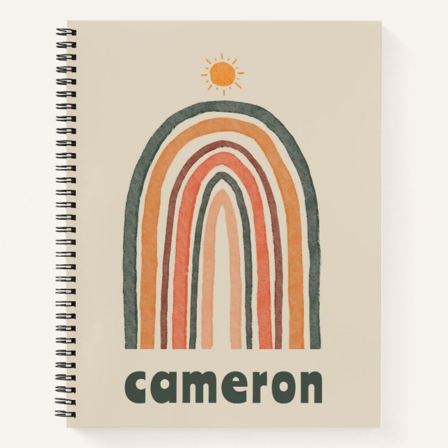 Carnet Soleil sur un arc-en-ciel (Devant)