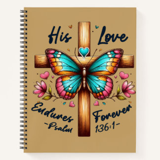 Carnet Son Amour Dure Toujours | Papillon Croix 