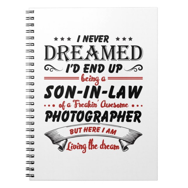 Carnet Son In Law Of Awesome Photographer (Devant)
