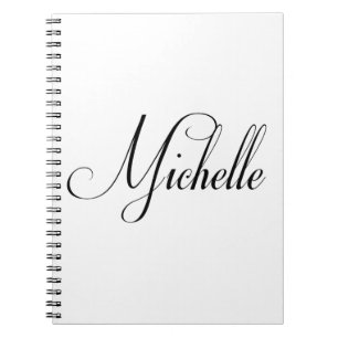 Carnet Son nom est Michelle Calligraphy