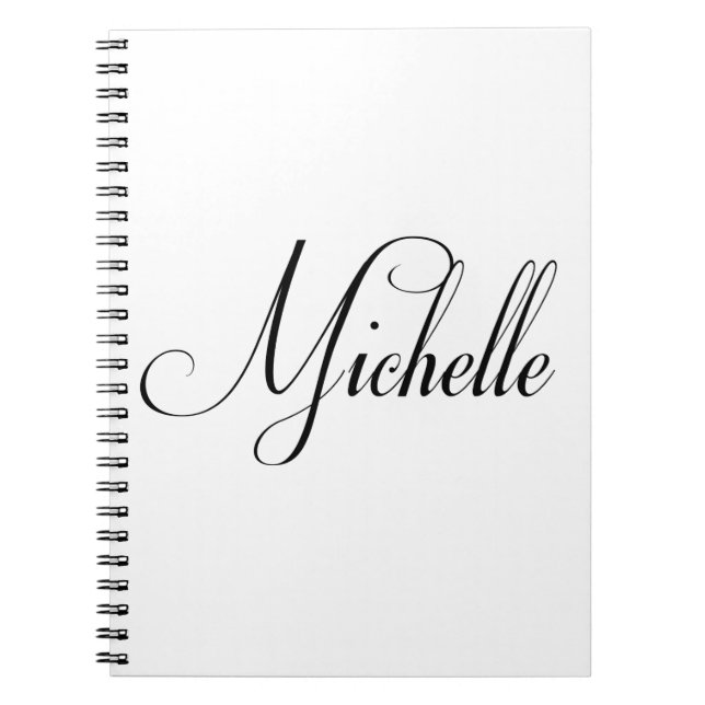 Carnet Son nom est Michelle Calligraphy (Devant)